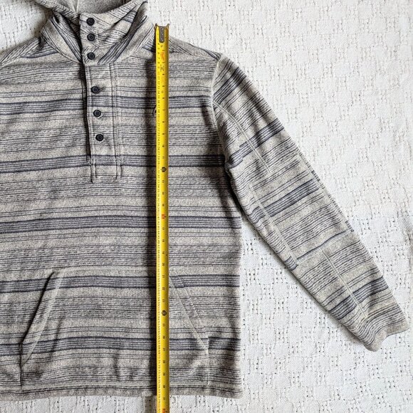 BURTON Hoodie Men's L Gray Pullover Kangaroo Pocket Snowboard - Picture 6 of 8